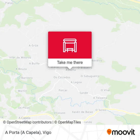 A Porta (A Capela) map
