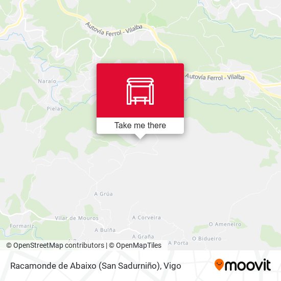 Racamonde de Abaixo (San Sadurniño) map