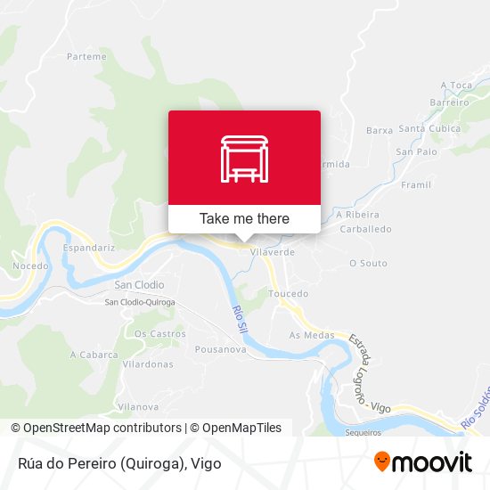 Rúa do Pereiro (Quiroga) map