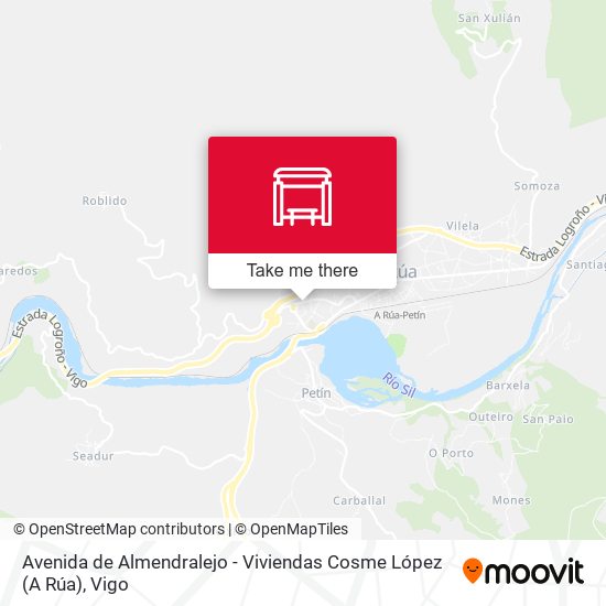 Avenida de Almendralejo - Viviendas Cosme López (A Rúa) map