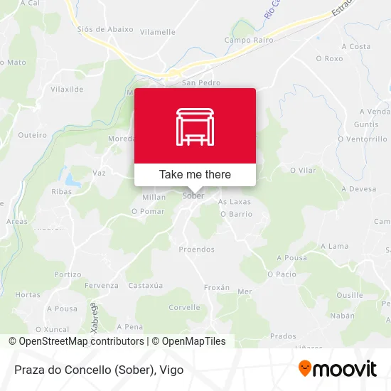 Praza do Concello (Sober) map