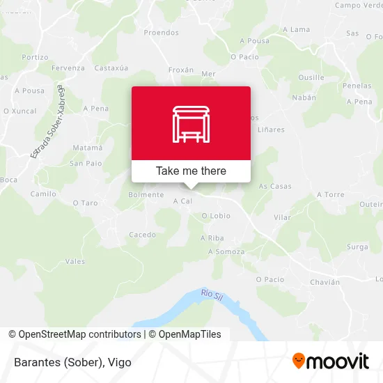 Barantes (Sober) map