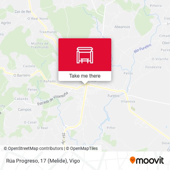 Rúa Progreso, 17 (Melide) map