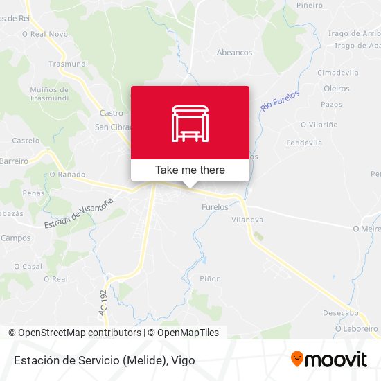 Estación de Servicio (Melide) map