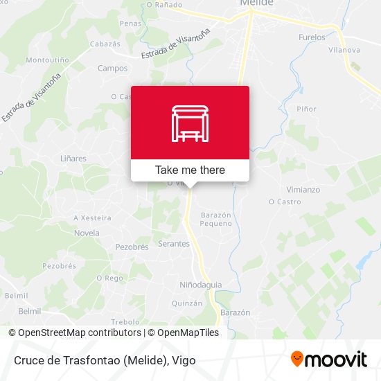 Cruce de Trasfontao (Melide) map