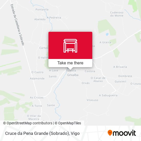 Cruce da Pena Grande (Sobrado) map