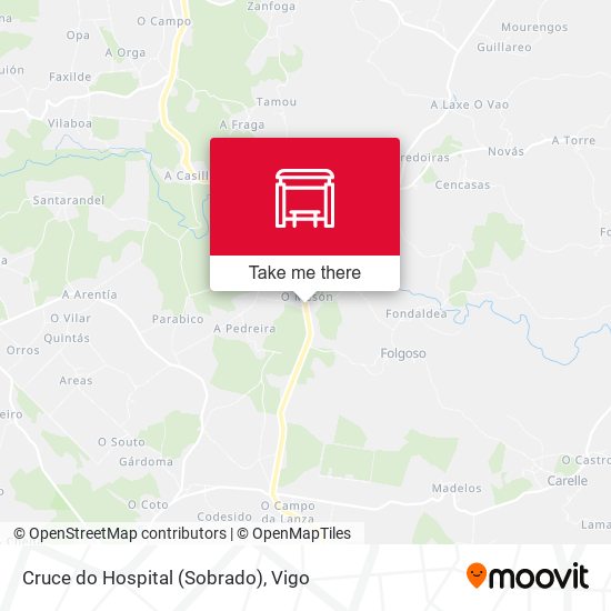 Cruce do Hospital (Sobrado) map