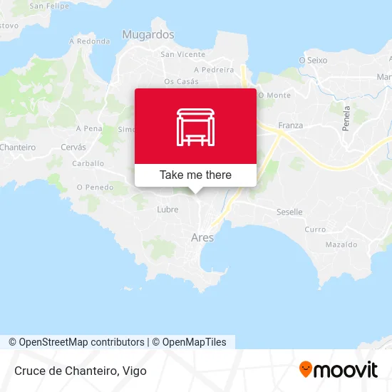 Cruce de Chanteiro map