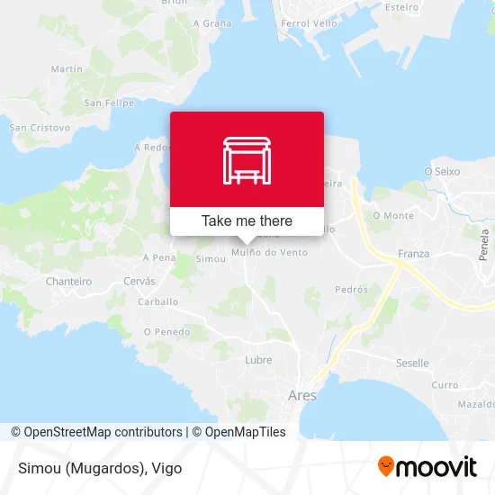 Simou (Mugardos) map