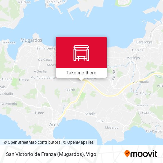 San Victorio de Franza (Mugardos) map