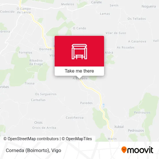 mapa Corneda (Boimorto)