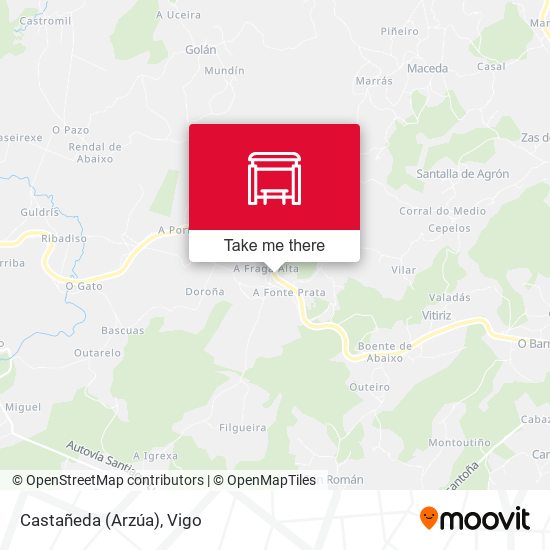 Castañeda (Arzúa) map