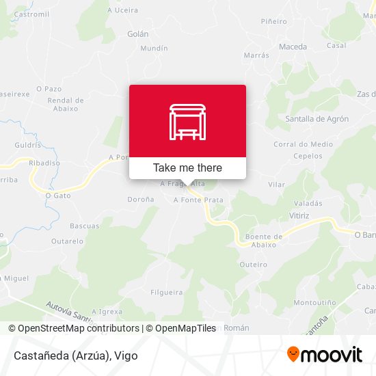 Castañeda (Arzúa) map