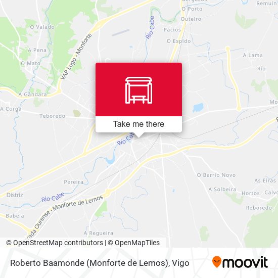 Roberto Baamonde (Monforte de Lemos) map