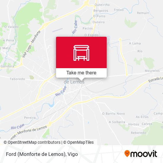 Ford (Monforte de Lemos) map