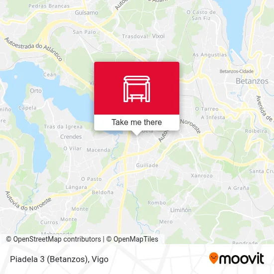 Piadela 3 (Betanzos) map