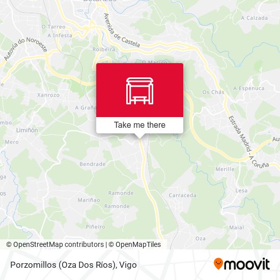Porzomillos (Oza Dos Ríos) map