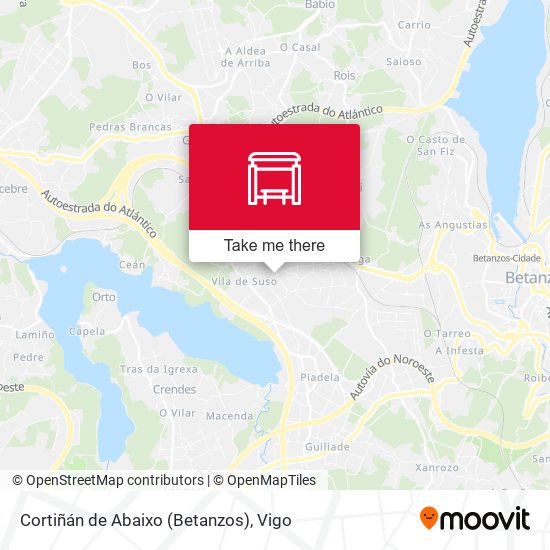 Cortiñán de Abaixo (Betanzos) map