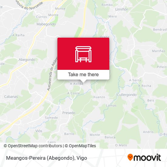 Meangos-Pereira (Abegondo) map