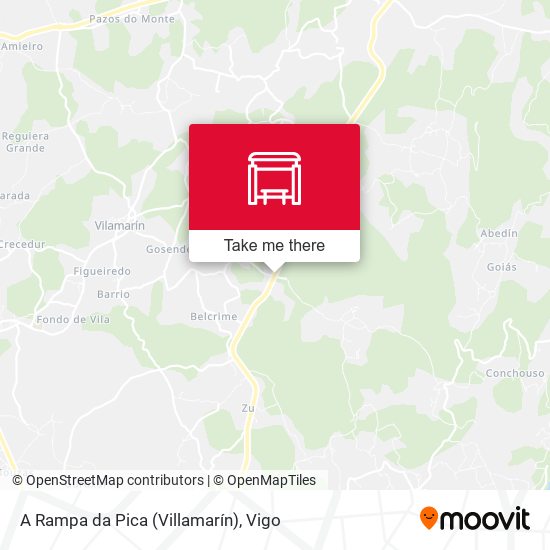 A Rampa da Pica (Villamarín) map