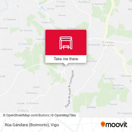 Rúa Gándara (Boimorto) map
