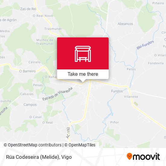 Rúa Codeseira (Melide) map