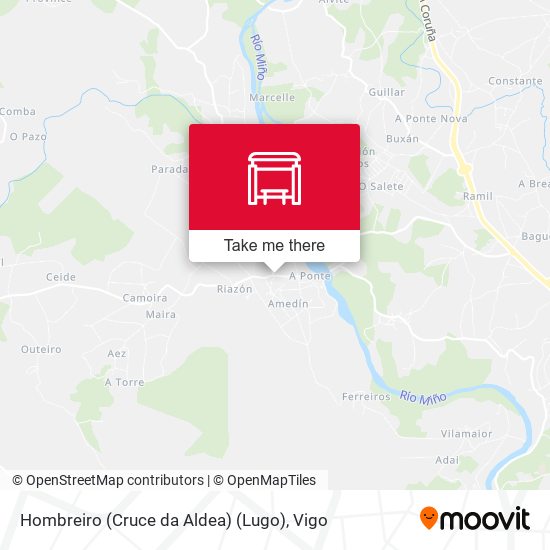 Hombreiro (Cruce da Aldea) (Lugo) map