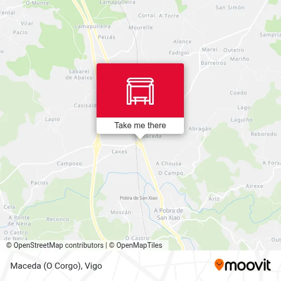 Maceda (O Corgo) map