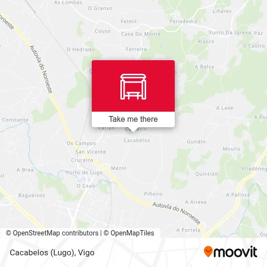 Cacabelos (Lugo) map