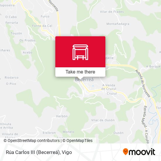 Rúa Carlos III (Becerreá) map