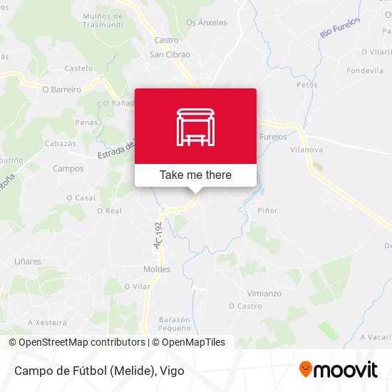Campo de Fútbol (Melide) map