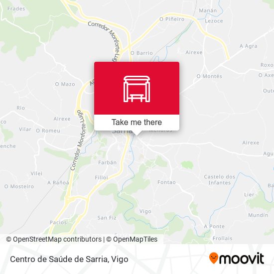 Centro de Saúde de Sarria map