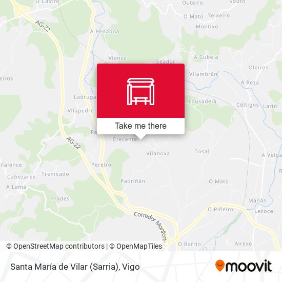 Santa María de Vilar (Sarria) map