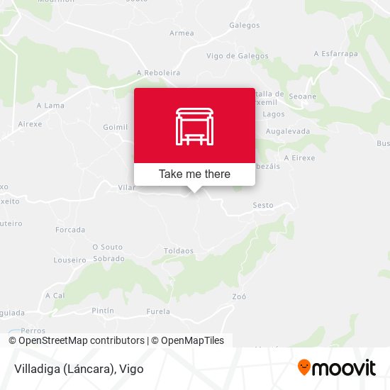 Villadiga (Láncara) map
