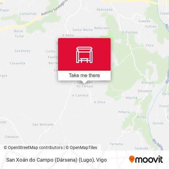 San Xoán do Campo (Dársena) (Lugo) map