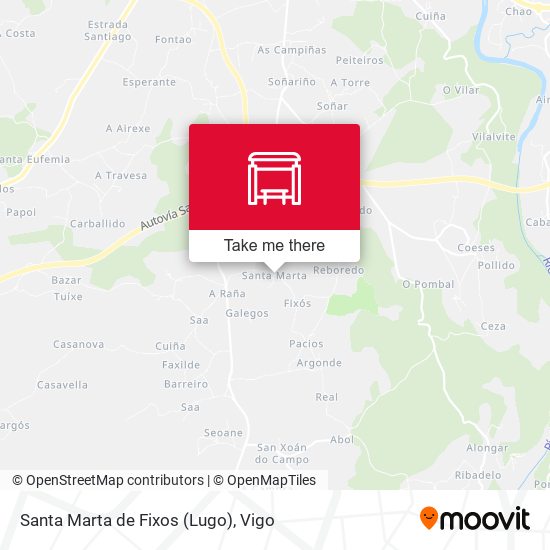 Santa Marta de Fixos (Lugo) map