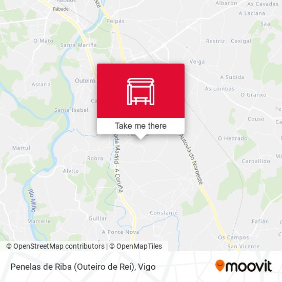 Penelas de Riba (Outeiro de Rei) map