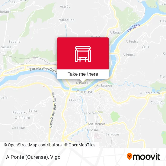 A Ponte (Ourense) map