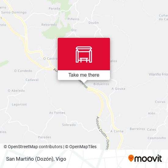 San Martiño (Dozón) map