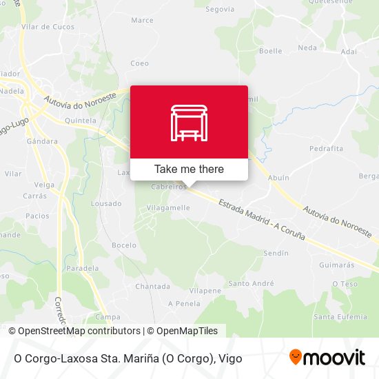 O Corgo-Laxosa Sta. Mariña map