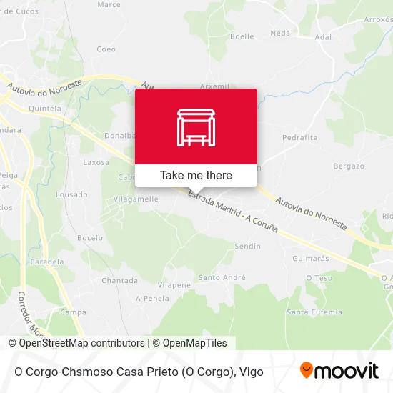 O Corgo-Chsmoso Casa Prieto map