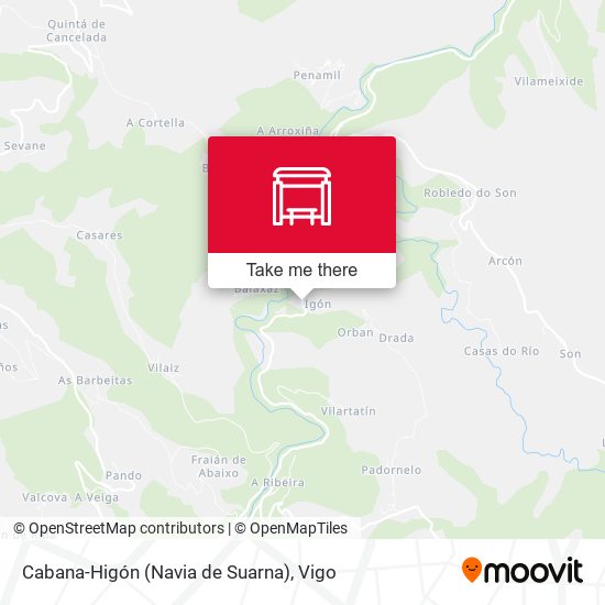 Cabana-Higón (Navia de Suarna) map