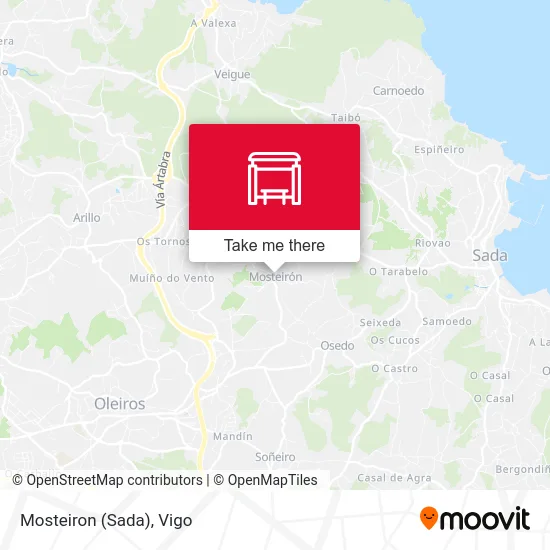 Mosteiron (Sada) map