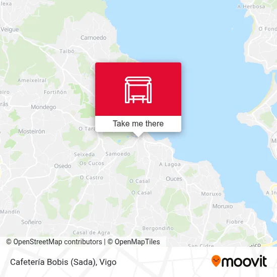 Cafetería Bobis (Sada) map
