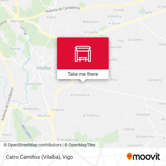 Catro Camiños (Vilalba) map