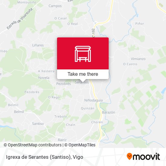Igrexa de Serantes (Santiso) map