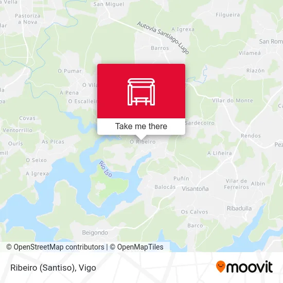 Ribeiro (Santiso) map
