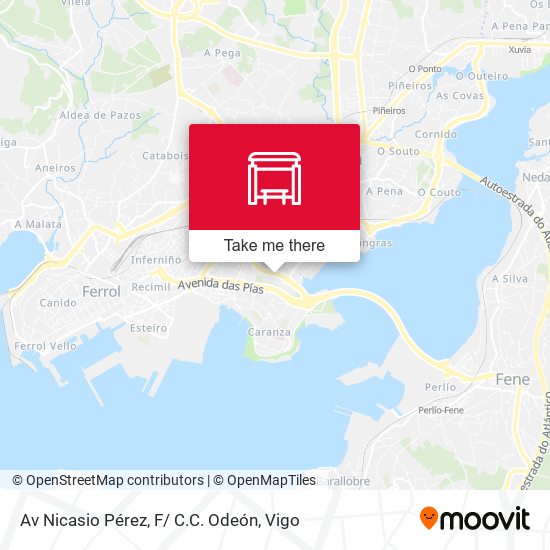 Av Nicasio Pérez, F/ C.C. Odeón map