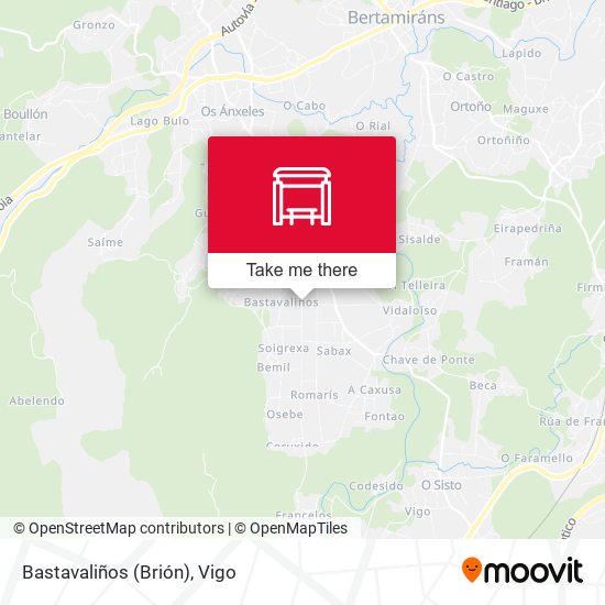 Bastavaliños (Brión) map
