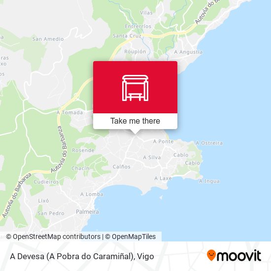 A Devesa (A Pobra do Caramiñal) map